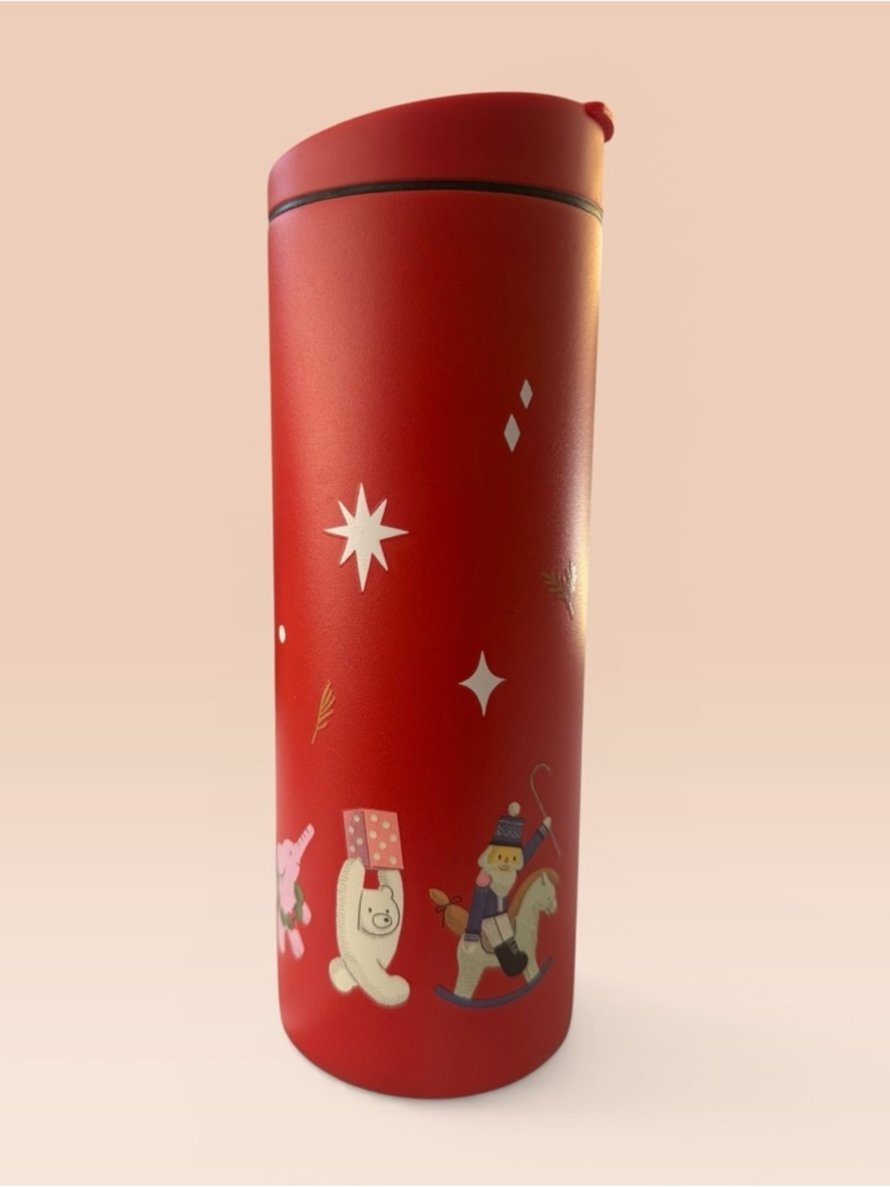 Starbucks Stava Holiday 2022 Stainless Steel Bottle Tumbler, 16.6 fl oz